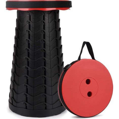 Tragbarer Klapphocker, ausziehbarer Hocker der zweiten Generation, Campinghocker für Angeln/Grillen/Indoor-/Outdoor-Aktivitäten (1/5)