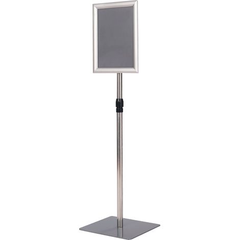 A4-Displayständer, verstellbar, 2er-Pack, silberner Metallrahmen