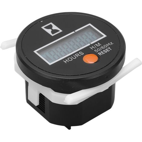 Hochpräziser digitaler Betriebsstundenzähler, mechanisch, großer Messbereich, mit Reset-Taste, 24–240 V (1/5)