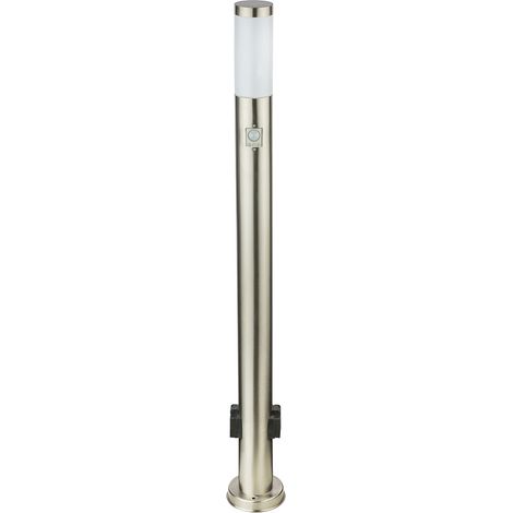 Lampada da terra per esterni a LED con sensore di movimento in acciaio inossidabile lampada da giardino con faretto per portico Globo 3159KSLED