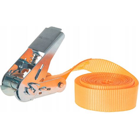 Cinghia di sollevamento GEKO da 25 mm x 4 m, portata 800 kg, con tenditore, monopezzo