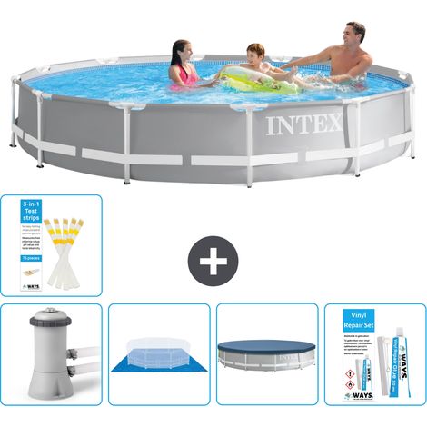Intex Piscina Prism Frame Rotonda - 366x76 cm - 8-pezzi  S22492 (1/4)