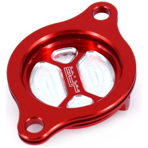 Bouchon de filtre à huile pour Honda CRF450R 2002-2008 CRF450X 2005-2016 Rouge (1/5)