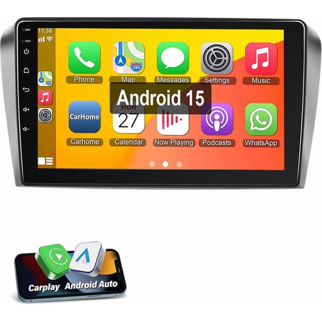 Autoradio Android 15 pouces pour Mazda 3 (2003-2009) BK GPS WIFI BT FM RDS 1+32G (1/5)