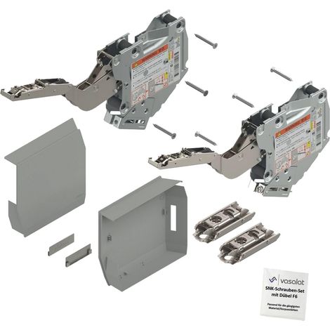 Blum Aventos HKS 960-2215 - Cassetta di sicurezza, con piastra di montaggio, colore: Grigio chiaro