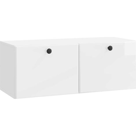 Maison Exclusive - Mobile Porta TV da Muro 78,5 x 31 x 30 cm Bianco Lucido (1/5)