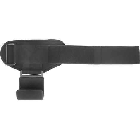 Poignées de traction musculation crochet noir, ceinture de poignet pour haltérophilie, powerlifting, entraînement de force, sangle de maintien. (1/5)