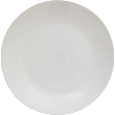 Lot de 6 Assiettes plates Louise D25cm blanc - Atmosphera créateur d'intérieur (1/2)