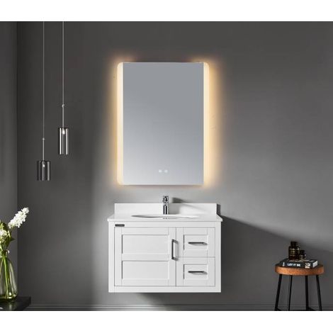 Miroir antibuée avec éclairage LED 60 cm x 80 cm - Vertical SA19-008 (1/5)