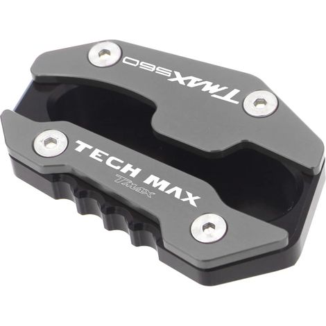 (Avec logo gris) Extension de béquille latérale pour moto Yamaha TMAX560 Tech Max 2020-2023 - Accessoires TMAX 560 maxpower (1/4)
