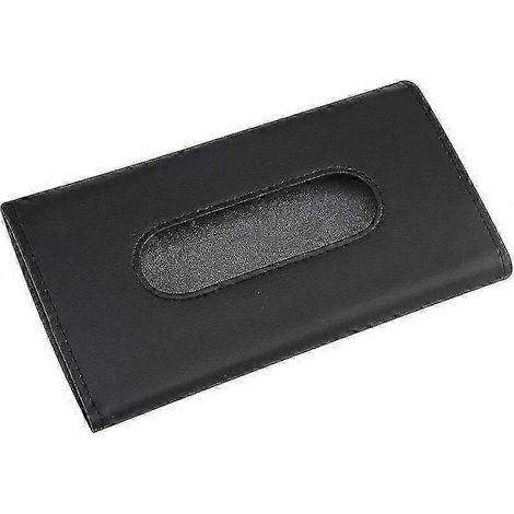 Porte-masque en tissu pour pare-soleil de voiture noir (1 pièce) (1/4)