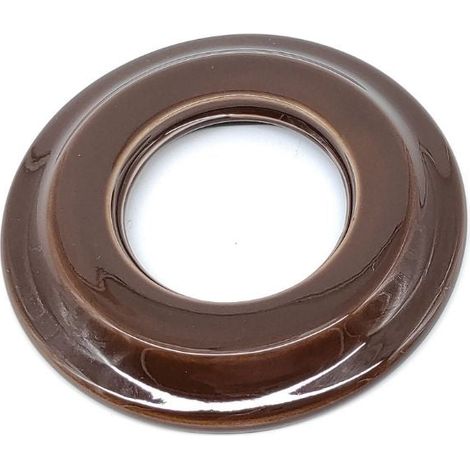 Cadre simple à encastrer en porcelaine marron (1/2)