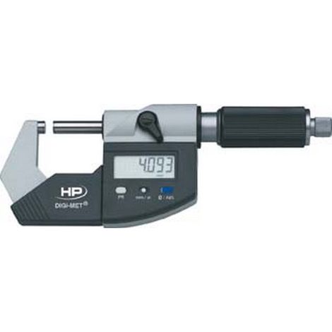 Digitale Micrometro Digi-Met® Rs 232 E Digimatic, Campo Di Misura: 0-25 Mm, Diametro Del Mandrino 6,5 Millimetri 0,635 Millimetri N Pin (1/4)