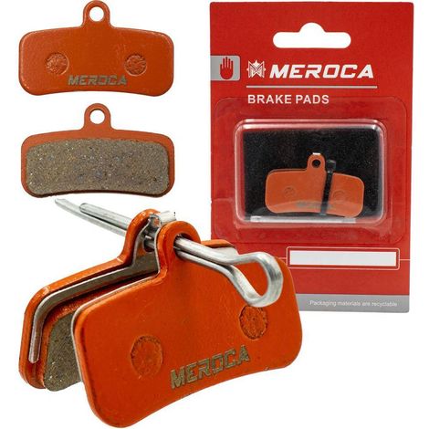 Meroca MS-01E Bremsbeläge, halbmetallisch (4-Kolben) (D02S, D03S) (1/5)