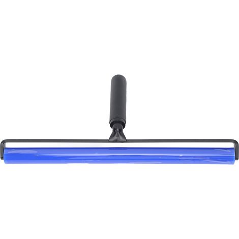 High Adhesion Blue Silicone Dust Roller Manual Dust Removal Roller Anti Static Cleaner Tool with Black Plastic Handle 16in
