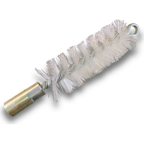 Brosse à tube PRO NYLON Ø 35 mm Raccord M12175 femelle Ame en acier torsadé Nettoyage brossage tube et canalisation Kibros 41SCN35