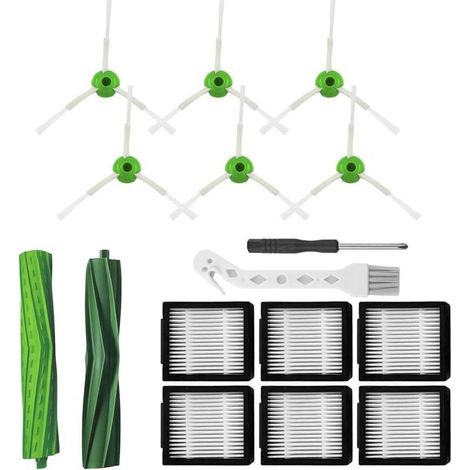 Kit de repuesto para iRobot Roomba Series I, E, J, con filtros y accesorios, compatible con i1-i8+, e5-e6, j5-j9+ (no compatible con Combo J7, Combo J9). (1/5)