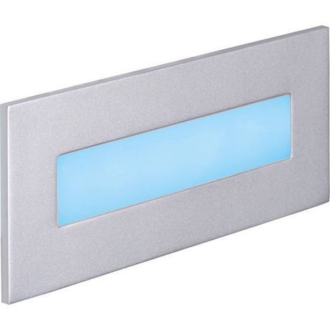 BALIZ 3 Encastré Mur rectang. fixe gris LED intég. 3,8W bleu ARIC 50384 (1/5)