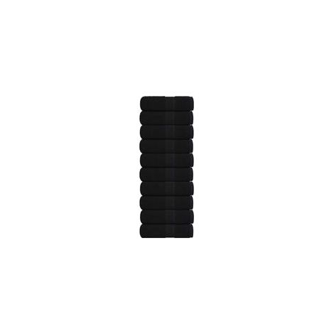 Servilletas de invitados FROGN, juego de 10, negras, 30x50 cm, 360 g/m2 - Crezuo (1/4)