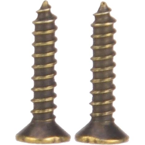 Loquet de boîte, serrure décorative en laiton antique avec vis (1/4)