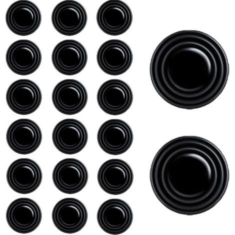 20Pcs Amortisseur Porte Voiture,Protections pour portières auto,Autocollants Insonorisés Porte Universel Anti-Collision Pare-Chocs pour Absorption (1/4)