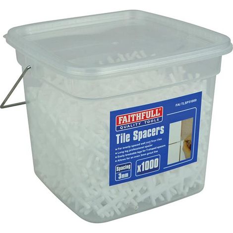 Faithfull Tile Spacer Long Leg 3mm - 3-1000