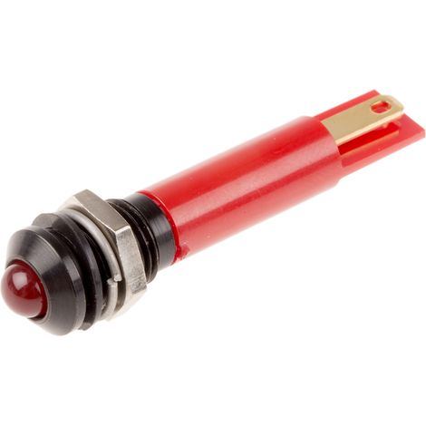 Voyant LED lumineux Rouge RS PRO, dia. 8mm, 110V c.a. ( Prix pour 1 )