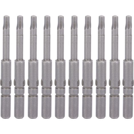 10 Embouts de Tournevis Hexagonaux à Douille, Pointe Magnétique Renforcée, Acier Allié S2, Outillage Électricien (1/5)