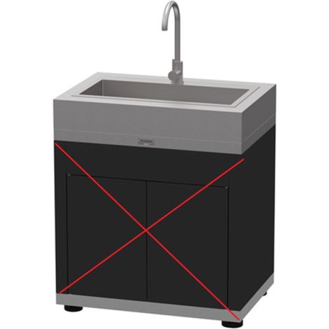 [JAMAIS UTILISE] Évier Inox Intégré LE MARQUIER Avec Robinet Mitigeur Col de Cygne 70x40x20cm - EVLM70X40 (1/5)