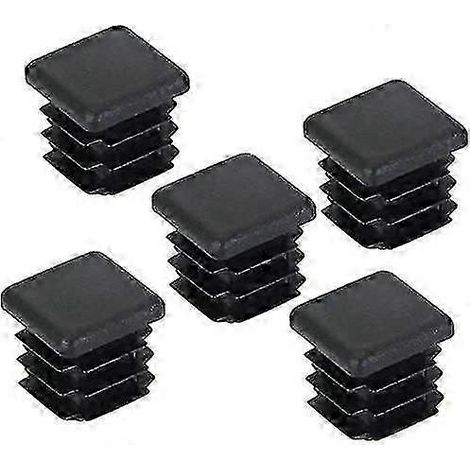 Lot de 20 embouts pour pieds de chaise, embouts pour tubes carrés, embouts pour colonnes carrées en plastique, cadeaux pour meubles (1/5)