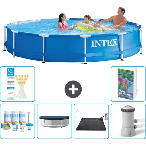 Frame Pool Rund - 366x76 cm - 7-teilig S110