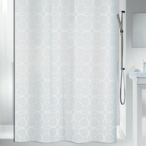 Cortina de ducha Poliéster FILIGRAN 120x200cm Blanco Spirella