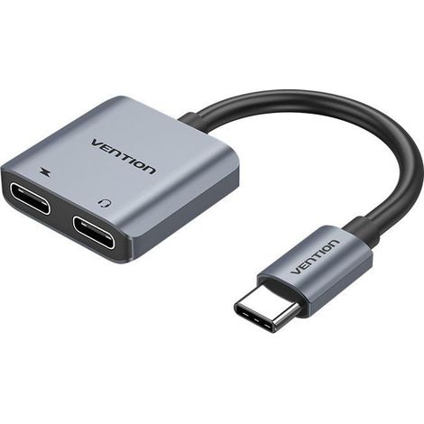Venzione Convertitore USBUSB Type-C BGZHA/ USB Type-C Maschio - USB Type-C Femmina (Audio e Ricarica)