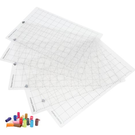 Kit de 5 adaptateurs pour stylos de découpe avec tapis de découpe adhésif antidérapant et 17 adaptateurs pour marqueurs de rechange. (1/5)