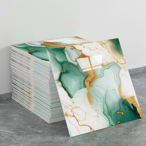 Papier autocollant résistant aux éclaboussures, 20 feuilles par paquet, panneau mural autocollant en PVC de 3030 cm, adapté aux cuisines,(H)