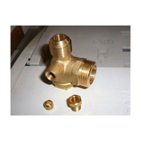 VALVOLA DI RITEGNO  COMPRESSORE 3/4  MASCHIO 1/2 maschio BICONO  ABAC ORIGINALE