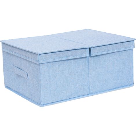 Boîte De Rangement À Tiroir - Tissu Coton Et Polypropylène - Couverture Amovible - Pliable - Pour Étagère Ou Placard - 1 Pièce (1/5)