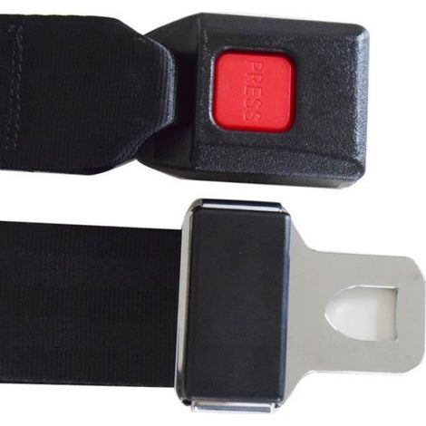 Ceinture de sécurité - - 2 points - Réglable - Noir - Universelle (1/4)