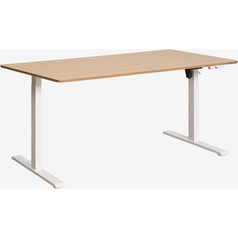 Escritorio elevable eléctrico rectangular con función de memoria en madera y hierro Serpi SKLUM &x2194&xFE0E 160 cm (1/5)