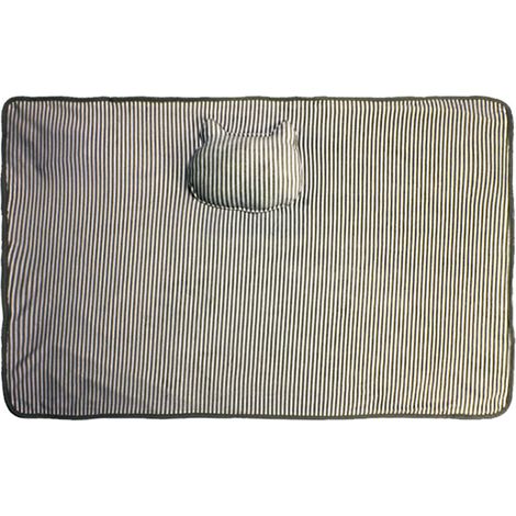 Couverture chauffante USB pour genoux (11572cm) Chauffe-pieds chauffant en flanelle Chauffe-corps Châle Couverture électrique, (gris) (1/5)