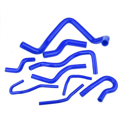 GARRYFIZH Kit de 9 durites de radiateur en silicone bleu pour Honda Civic D15 D16 SOHC EG/EK 1992-2000
