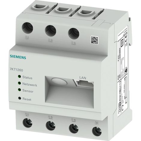 Siemens Datenmanager, 3-phasiges Messgerät, max. 96 Verbraucher, integrierter Webserver, 7KT1260