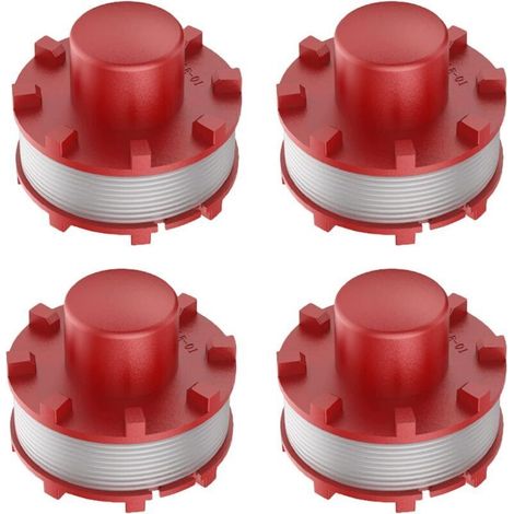 3405096 Lot de 4 bobines de fil pour débroussailleuse GE-CT 36/30 LI E SOLO, AGILLO 36/255 BL, AGILLO 18/200, 2 mm de diamètre 8 m de long (1/5)