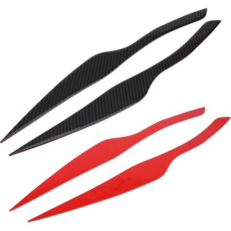 Paire de couvre-sourcils en fibre de carbone pour phares BMW Série 3 E90 E91 2006-2011 (1/5)