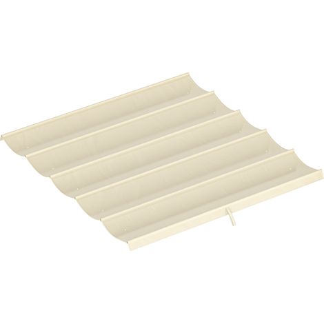 Einziehbares Pergola-Dach 250x255 cm creme - Sonnenschutz für 3x3 m Pavillon