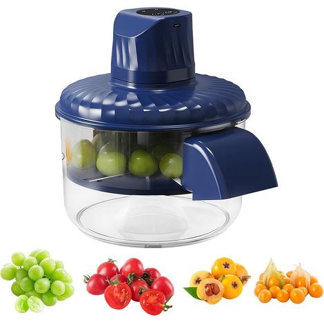 Elektrische Traubenschälmaschine, Elektrischer Automatischer Knoblauchschäler Maschine USB Recahrgeable Multifunktionales kleines Obsttomatenschäler-Werkzeug für Trauben, Kirschen, Tomaten (1/5)