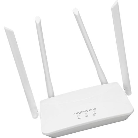 1 routeur 4G LTE, 300 Mbps, 4 antennes à gain élevé, point d'accès Wi-Fi mobile, fente pour carte SIM, compatible Europe/Asie (1/5)