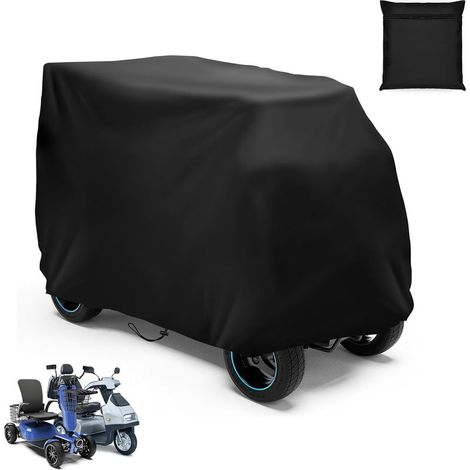 Wasserdichte Roller-Aufbewahrungshülle, 420D Oxford-Gewebe, Schwarz (190 x 71 x 117 cm) (1/5)