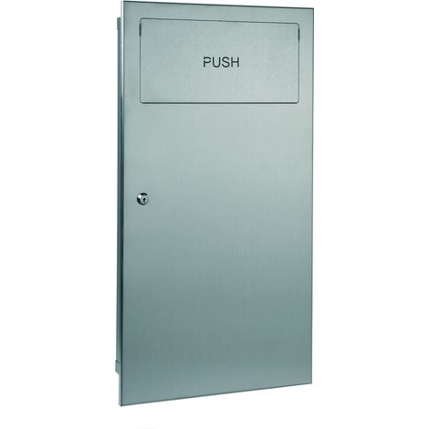 MEDICLINICS PPE0010CS Papelera empotrable Acero Mate - ref: PPE0010CS (1/2)