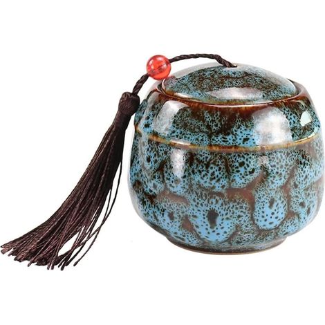 Urne funéraire de luxe pour cendres humaines et animales, urne artisanale, urnes commémoratives humaines de taille moyenne et petite, souvenir en céramique fait main, urne funéraire à domicile ou au c (1/2)